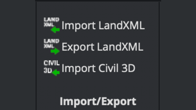 LandXML导入/导出
